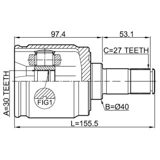 ШРУС внутренний FEBEST 0311-CRVATLH фото 2