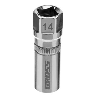 Головка свечная 14" 1/2" 12гр магнитная GROSS фото 2