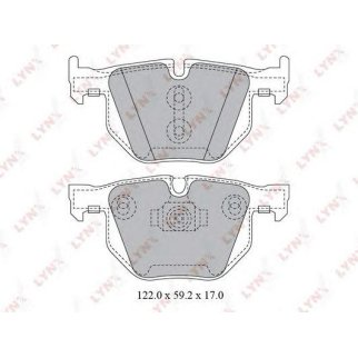 Колодки тормозные задние дисковые к-кт LYNXauto BD-1428 фото