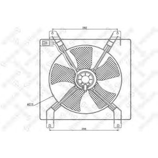 29-99255-SX_вентилятор охлаждения! Chevrolet Lacetti 1.6i 05> фото