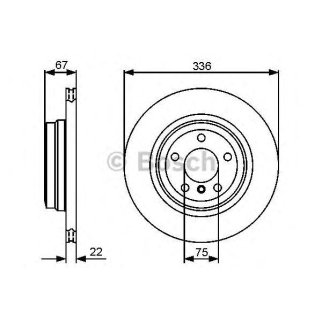 0 986 479 439_диск тормозной задний! BMW E90 325/330/320D 05> фото