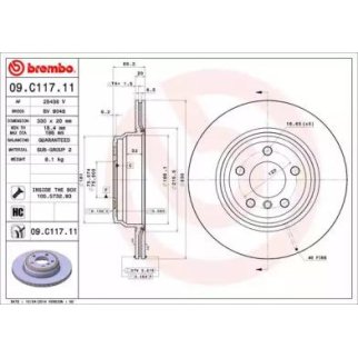 Диск тормозной задние BMW 3 (F30, F35, F80) 10/11-> / BMW 3 Gran Turismo (F34) 03/13-> / BMW 3 Touring (F31) 10/11-> / BMW 4 Convertible (F33, F83) 10/13-> / BMW 4 C фото