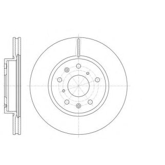 61018.10_диск тормозной передний! Fiat Sedici, Suzuki SX4 1.5/1.6/1.9D 06> фото