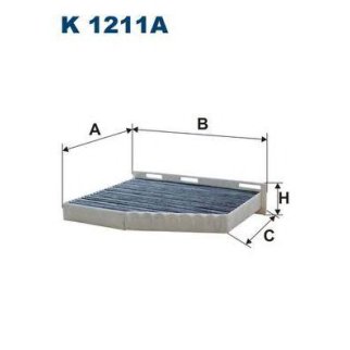 Фильтр салона FILTRON K 1211A фото