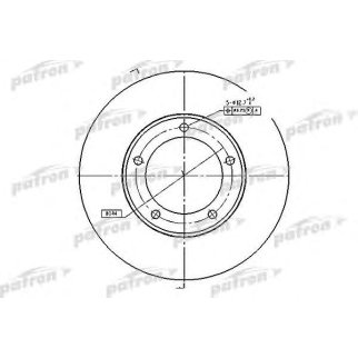 Диск тормозной передн TOYOTA: LAND CRUISER 100 98-,LEXUS: LX470 98-07 фото