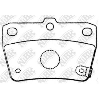 Колодки тормозные задние дисковые к-кт NiBK PN1424 фото