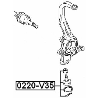 Опора шаровая FEBEST 0220-V35 фото 2