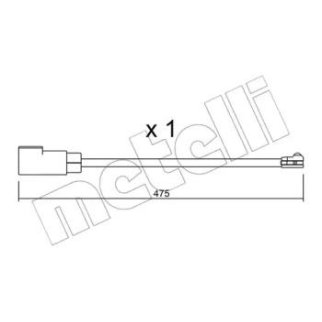 Датчик износа колодок METELLI _SU.329 фото