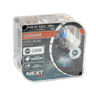 Лампа 12V HB3 60W P20d 5000K OSRAM COOL BLUE INTENSE 2 шт. DUOBOX 9005CBN-HCB фото