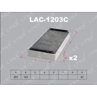 Фильтр салона LYNXauto LAC-1203C фото