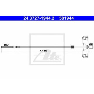 Трос стояночного тормоза фото