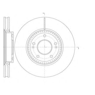 6988.10_диск тормозной передний! Hyunadi Sonata V 3.3 05> фото