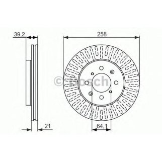 Диск тормозной BOSCH 0 986 479 594 фото