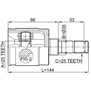 ШРУС внутренний FEBEST 0311-GDRH фото 2