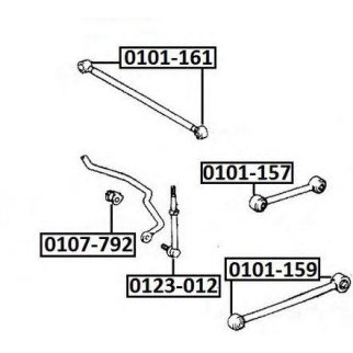 Сайлентблок ASVA 0101-157 фото