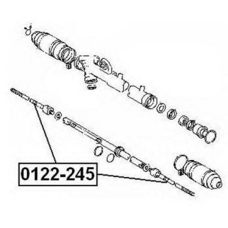 Тяга рулевая ASVA 0122-245 фото
