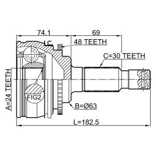 ШРУС наружный FEBEST 0110-KLH22A48R фото 2
