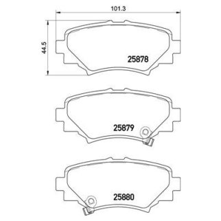 Колодки тормозные задние дисковые к-кт TRIALLI PF 4052 фото 2