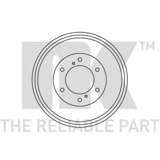 262204NK_барабан тормозной! Nissan Terrano 2.4-2.7TD 4WD 87> фото