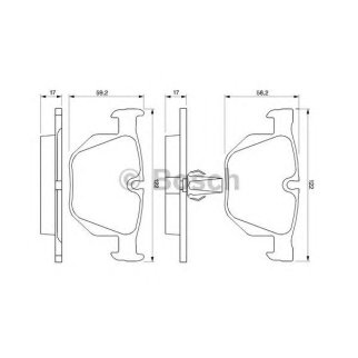 Колодки тормозные к-кт BOSCH 0 986 424 766 фото