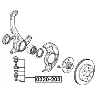 Опора шаровая переднего нижнего рычага фото 2