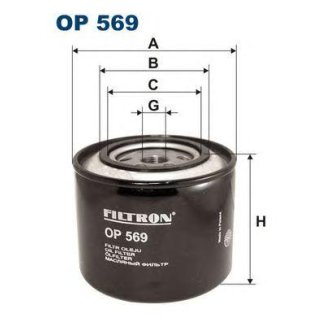 Фильтр масляный FILTRON OP 569 фото