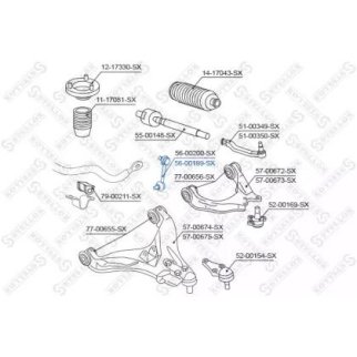 56-00199-SX_тяга стабилизатора переднего правая! Mitsubishi L200 KB4T 2.5D-ID 06> фото