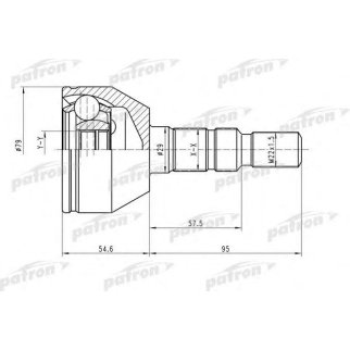Шрус привода PATRON PCV1504 фото