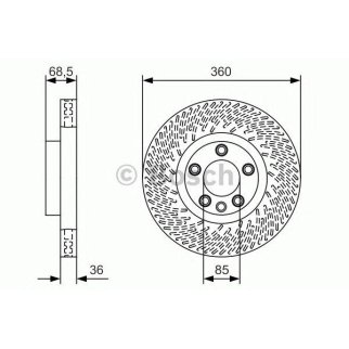 Диск тормозной BOSCH 0 986 479 B12 фото
