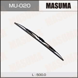 Щетка стеклоочистителя 500 мм каркасная 1 шт MASUMA Flat Wiper Blade MU-020 фото