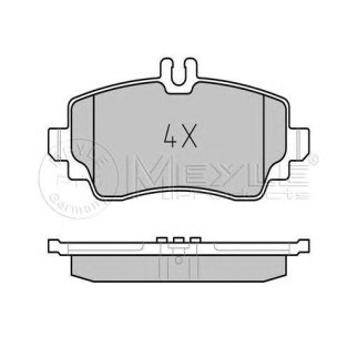 Колодки MERCEDES-BENZ BM 168 (A-CLASS) (07/97-08/04) фото