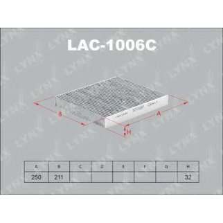 Фильтр салона LYNXauto LAC-1006C фото