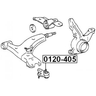 Опора шаровая FEBEST 0120-405 фото 2