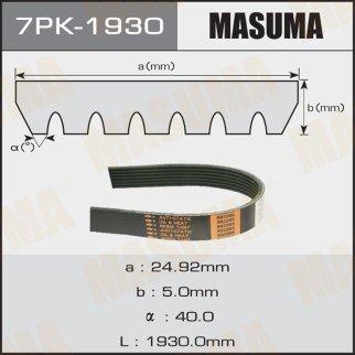 Ремень ручейковый Masuma 7PK-1930 фото
