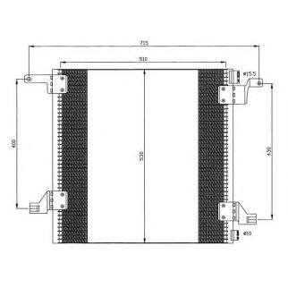 Радиатор кондиционера (конденсер) NRF 35526 фото