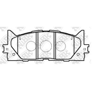 Колодки тормозные передние к-кт NiBK PN1521 фото