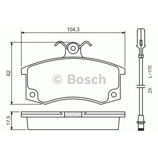 Колодки тормозные передние к-кт BOSCH 0 986 494 533 фото