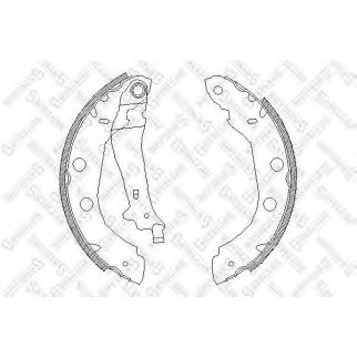 Колодки барабанные Nissan Primera, Renault Kangoo 1.2-2.0TD 96-02 STELLOX 426100_SX фото
