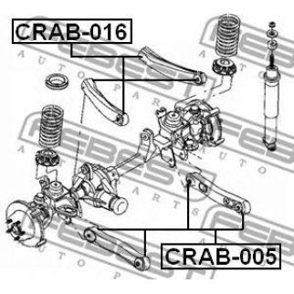 Сайлентблок FEBEST CRAB-016 фото