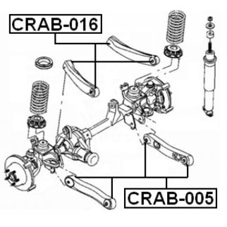 Сайлентблок FEBEST CRAB-016 фото 2