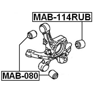 Сайлентблок задней подвески FEBEST MAB-114RUB фото 2