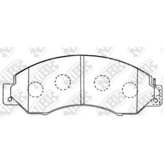 Колодки тормозные передние к-кт NiBK PN2368 фото