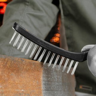 Щетка 4-рядная металлическая с пластмассовой ручкой SPARTA 748665 фото 1