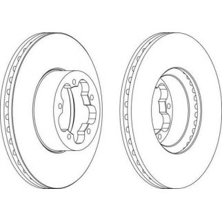 Торм.диск пер.вент.(300x28) 5 отв. фото