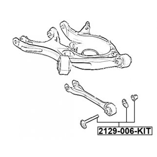 Болт с эксцентриком ремкомплект FORD EDGE (USA) 2007-2015 FEBEST 2129-006-KIT фото 2