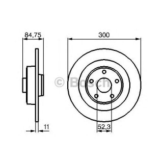 Диск тормозной задний BOSCH 0 986 479 083 фото