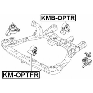 KM-OPTFR_подушка двигателя! KIA Optima/Magentis 05-10/Carens III 06-12 фото 2