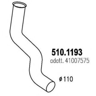 Колено глушителя ASSO 510.1193 фото