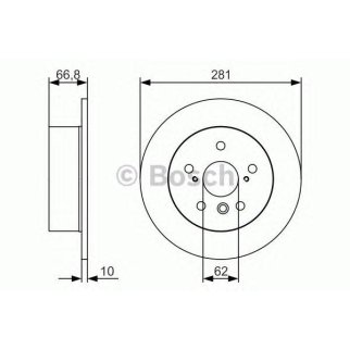 Диск тормозной задний BOSCH 0 986 479 R06 фото