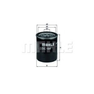 Фильтр масляный MAHLE OC 194 фото